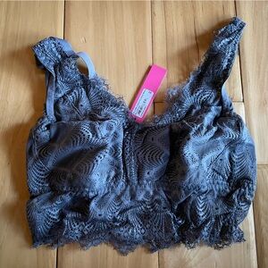 NWT Cosabella Allure Curvy Plunge Odisha Grey Bralette